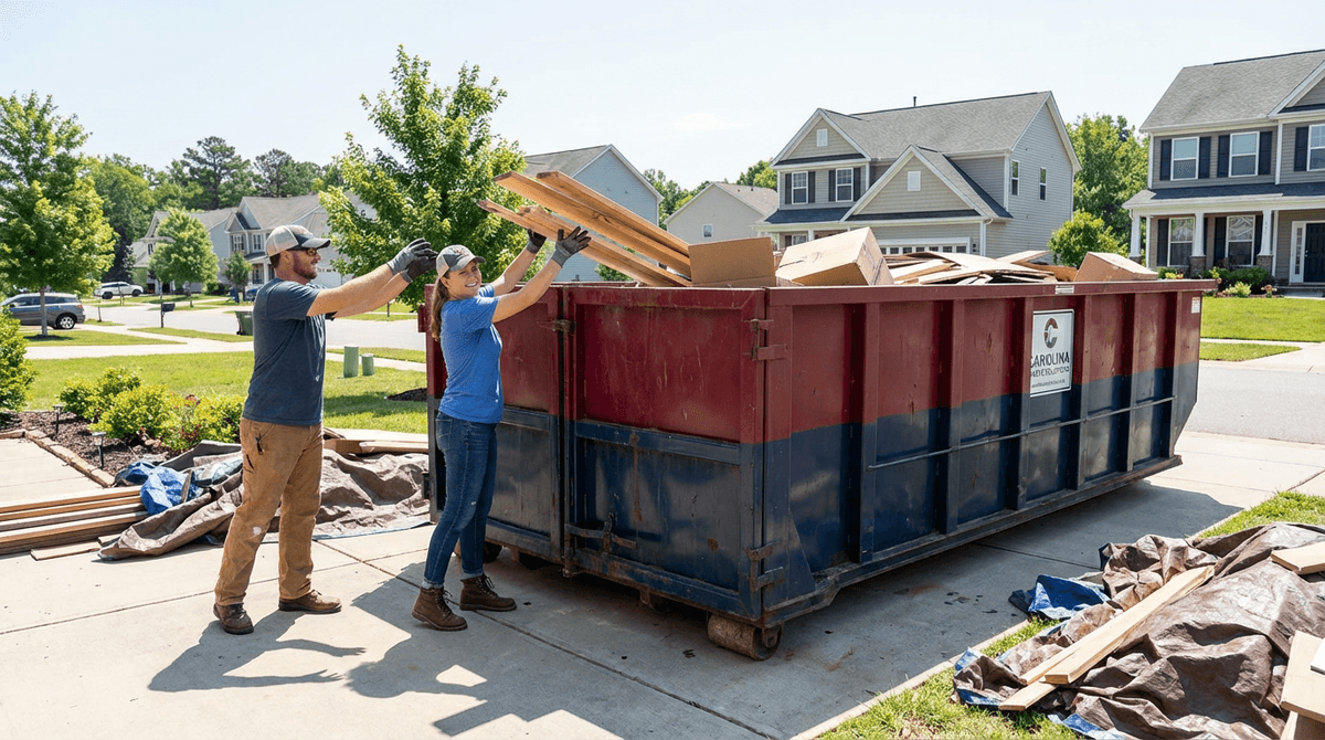 Loading Dumpster